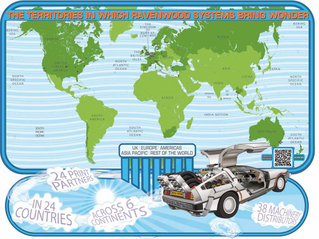 Ravenwood operates across a global network of machinery distributors and printer partners